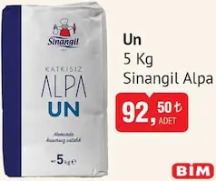 SİNANGİL ALPA UN 5 KG SİNANGİL ALPA UN 5 KG